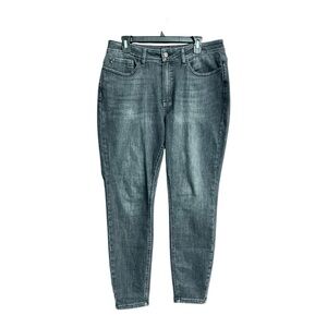 Judy Blue Women's Mid Rise Tummy Control Comfort Slim‎ Fit Black Jeans Size 14W